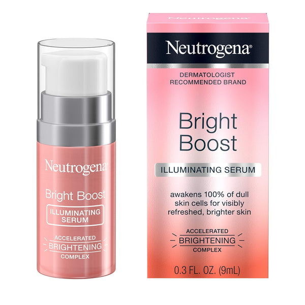 Neutrogena Bright Boost Illuminating Face Serum with Neoglucosamine, 0.3 fl oz