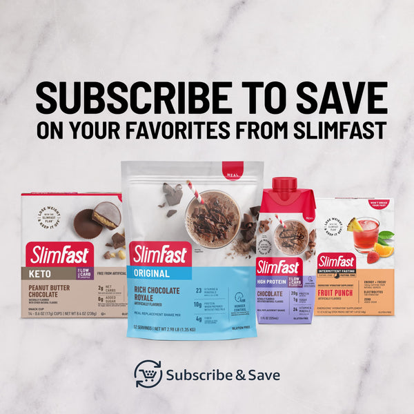 SlimFast Keto Whipped Peanut Butter Chocolate Meal Replacement Bar 5 Count