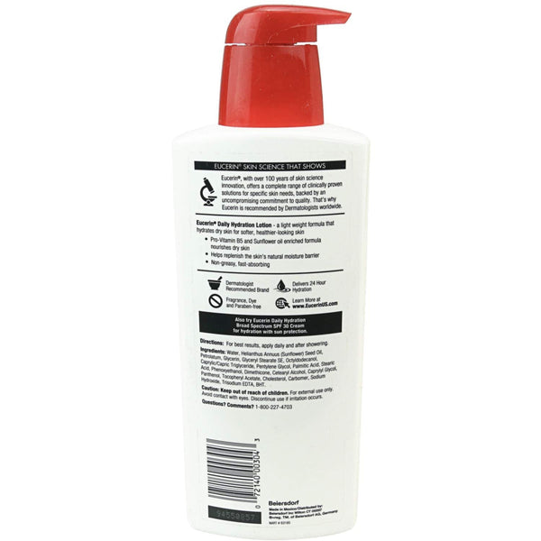 Eucerin Daily Replenishing Moisturizing Lotion Fragrance Free - 16.9 fl oz
