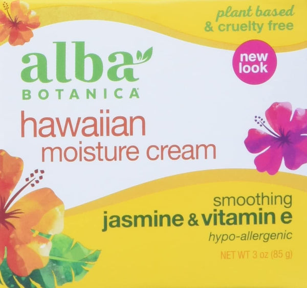 Alba Botanica, Cream Moisture Jasmine Vitamin E, 3 Ounce