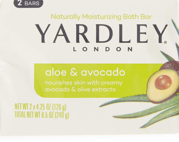 Yardley London Fresh Aloe Two Bar Soap - 4.25 oz