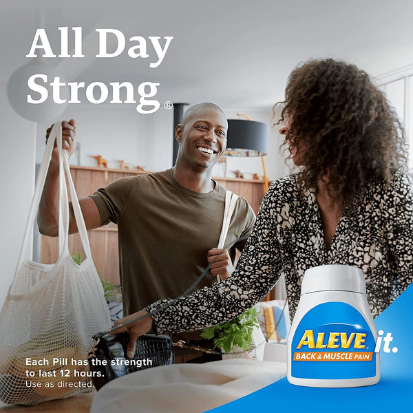 ALEVE Back and Muscle Pain Tablets 50CT-Expires 10/2023