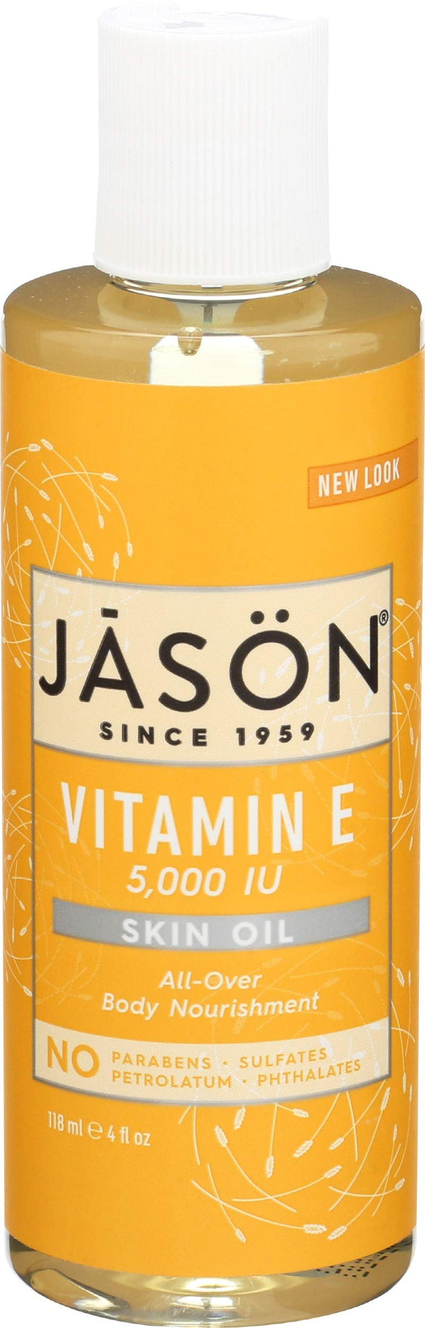 Vitamin E 5,000 IU Oil - All Over Body Nourishment Jason Natural Cosmetics 4 oz Liquid