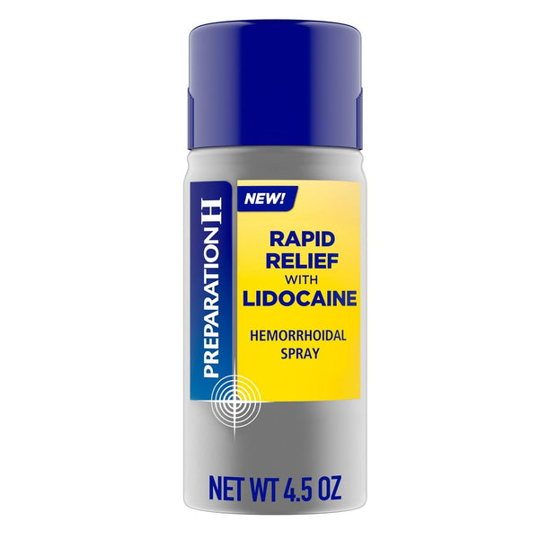 Preparation H Rapid Relief Hemorrhoidal Spray with Lidocaine, No-Touch Numbing