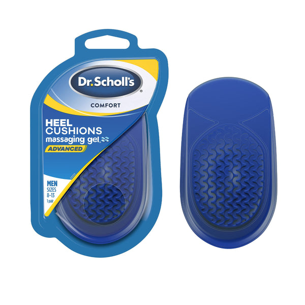 Dr. Scholl's HEEL CUSHIONS with Massaging Gel Advanced // All-Day Shock Absorption and Cushioning to Relieve Heel Discomfort (for Men's 8-13, also available for Women's 6-10)