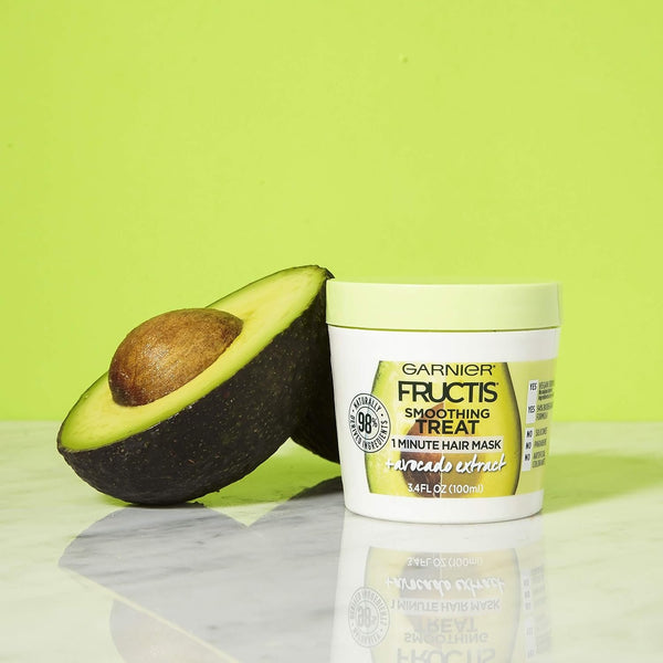 Garnier Fructis Smoothing Treat 1 Minute Hair Mask with Avocado Extract Fl Oz Pack of