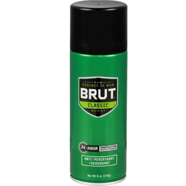 BRUT Anti-Perspirant Deodorant Spray, Classic 6 oz / Expiry Jan 2024