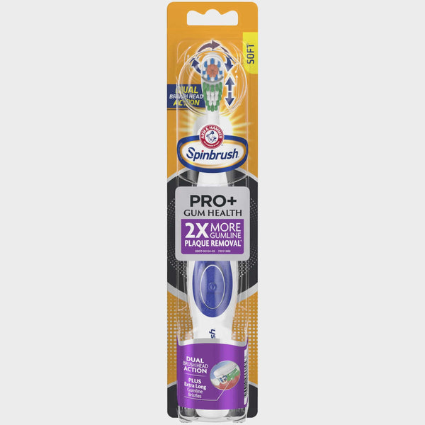 Arm & Hammer Spinbrush PRO+ Gum Health Powered Toothbrush, 1 count