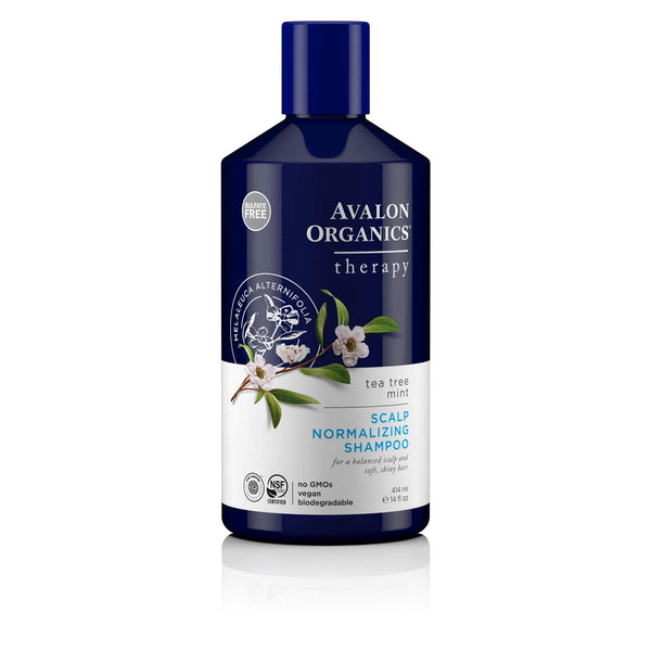Avalon Organics Tea Tree Mint Scalp Normalizing Shampoo, 14 oz. - H&B Aisle