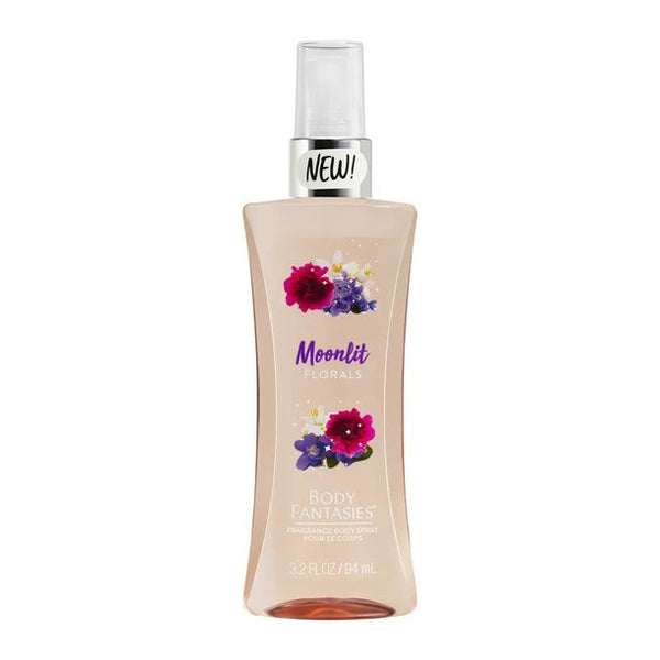 Body Fantasies MOONLIT FLORALS Fragrance Body Spray Mist 3.2 oz