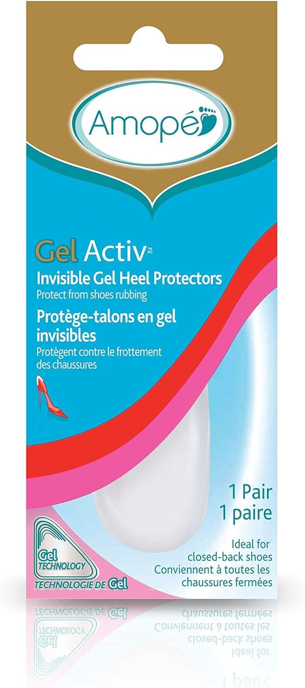 Amope GelActiv Invisible Gel - Insole for Women, 1 pair, also available Heel Cushions, Heel Protectors, Sensitive Spots, and Ball of Foot