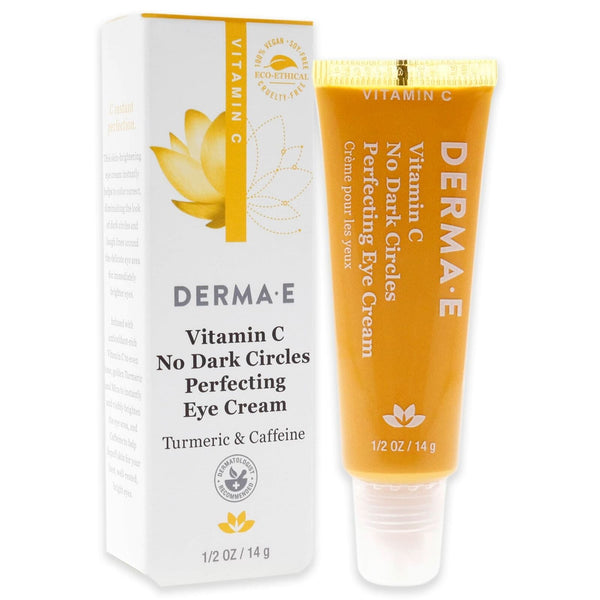 Derma E, Eye Cream Vitamin C Turmeric Caffeine, 0.5 Ounce